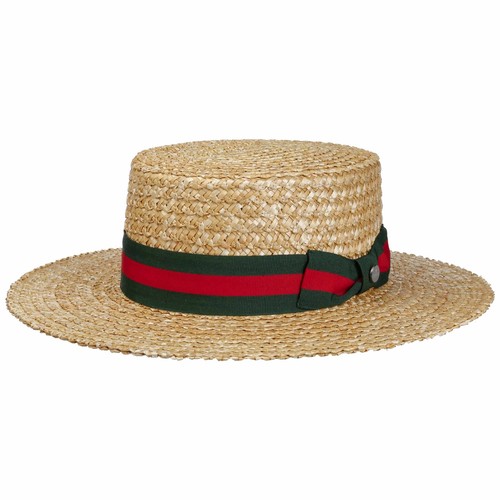 Lierys boater wheat straw hat